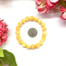 Yellow Calcite  Round Bead Bracelet (Self Confidence)