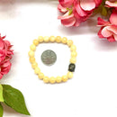Yellow Calcite  Round Bead Bracelet (Self Confidence)